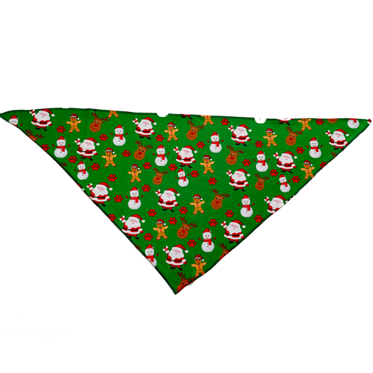 Christmas Festive Green Holiday Dog Bandana