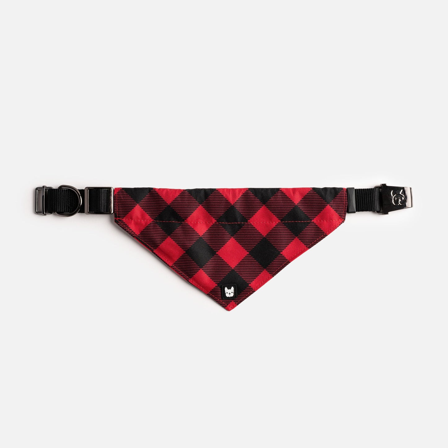 Waggy Bandana Dog Collar - Red Plaid