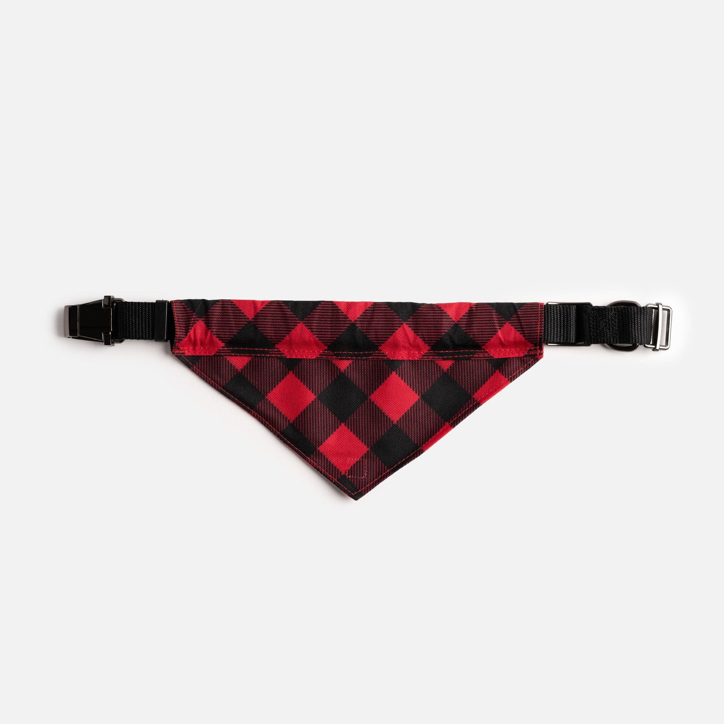 Waggy Bandana Dog Collar - Red Plaid