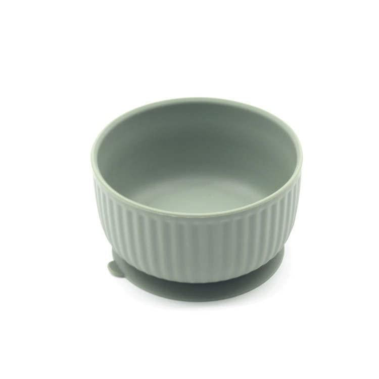 Waggy Silicone Non Slip Dog bowl- Grey