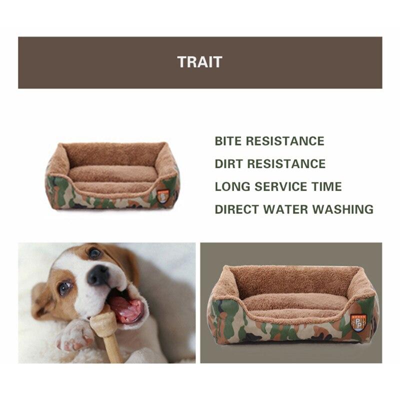 Dog Bed Military Style Camouflage Washable House Warm Mat