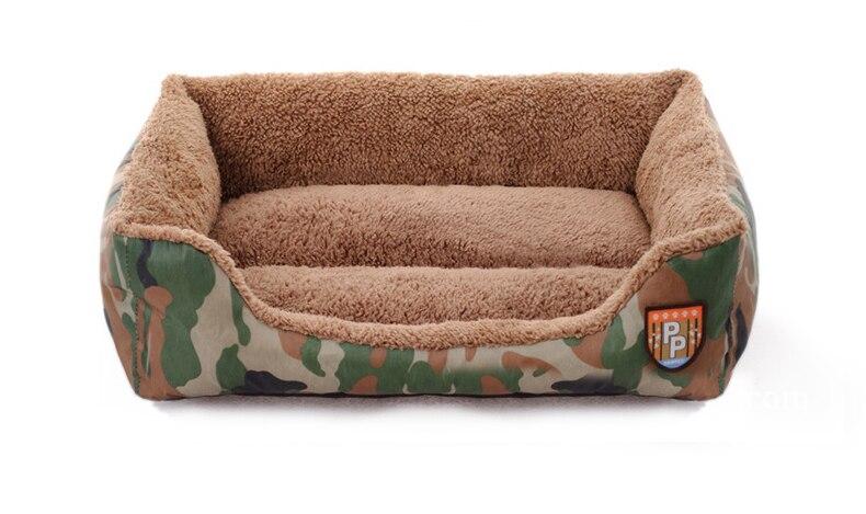 Dog Bed Military Style Camouflage Washable House Warm Mat