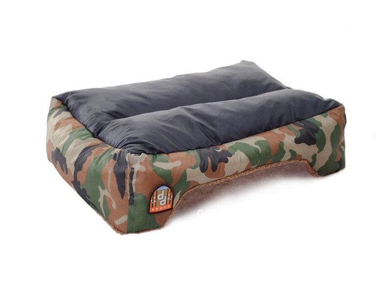 Dog Bed Military Style Camouflage Washable House Warm Mat