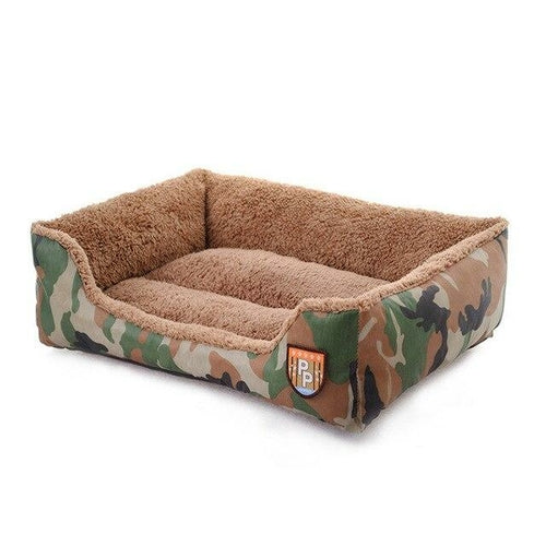 Dog Bed Military Style Camouflage Washable House Warm Mat